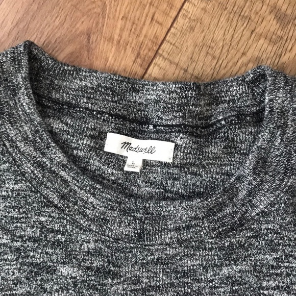 Madewell Gray Marled Mockneck - Picture 3 of 7